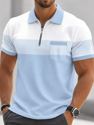 Men Polo Collar T-Shirt – Stylish Cotton Casual Wear for Daily Use