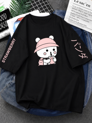 Women Oversized Printed T-Shirt | Premium Cotton Blend Loose Fit Long T-Shirt for Girls Stylish Casual Wear