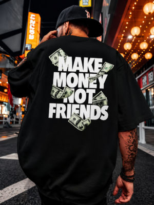 Anime Graphic Back Print Oversized T-Shirt for Men | Drop Shoulder Loose Fit Streetwear Tee