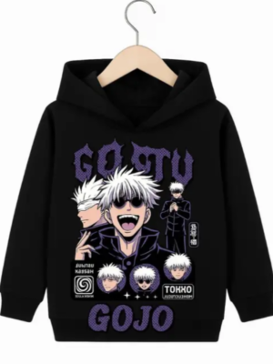 Men Anime Printed Sweatshirt Full Sleeve Hoodie