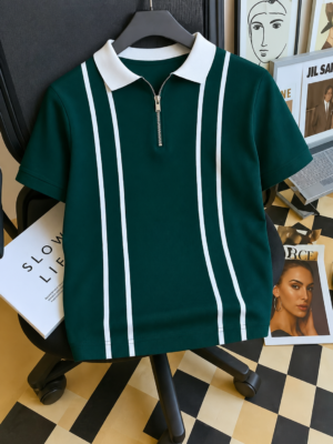Men Polo Neck Half Sleeve T-Shirt – Stylish Cotton Casual Wear