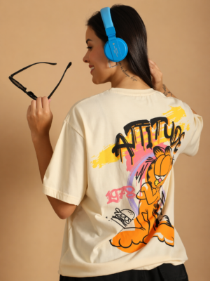 Women's Cotton Printed Oversize Tshirt