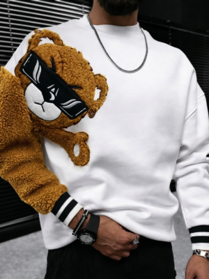 Men Stylish Winter Sweatshirt | Cotton Fleece Hoodie for Men | Casual Warm Pullover Sweatshirt for Daily Wear